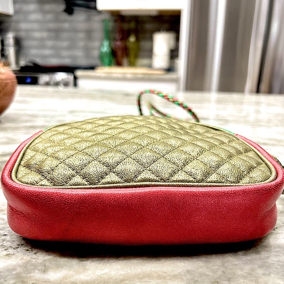Gucci Authentic Full Inclusion Metallic Multicolor Mini Trapuntata Zumi Bag - Picture 10 of 13